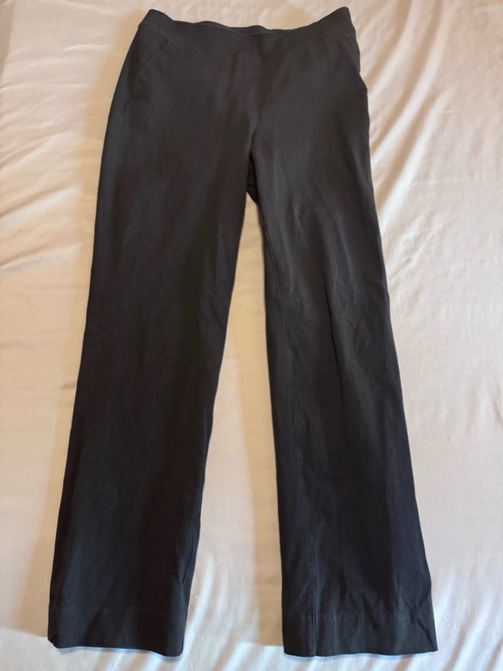 Black Straight-Leg Pants